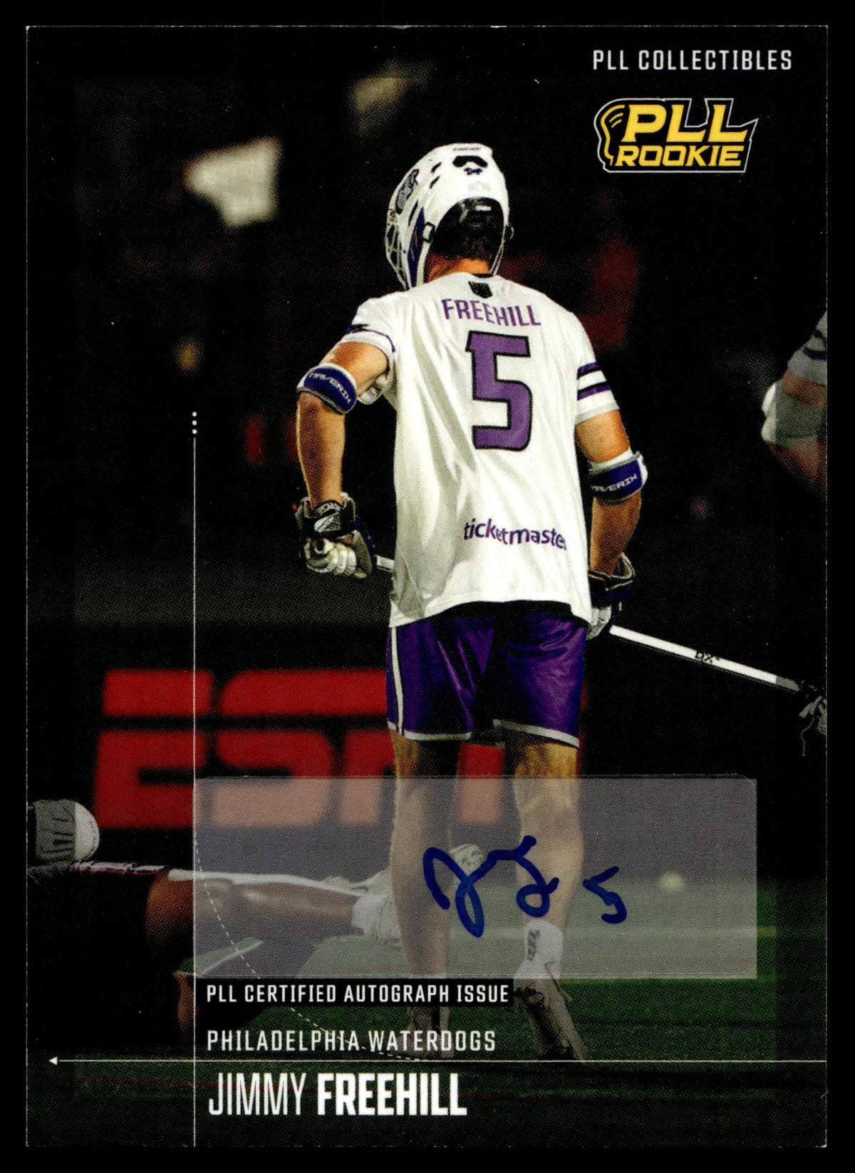 Jimmy Freehill 2026 PLL Fieldside II Philadelphia Waterdogs Base Auto #31
