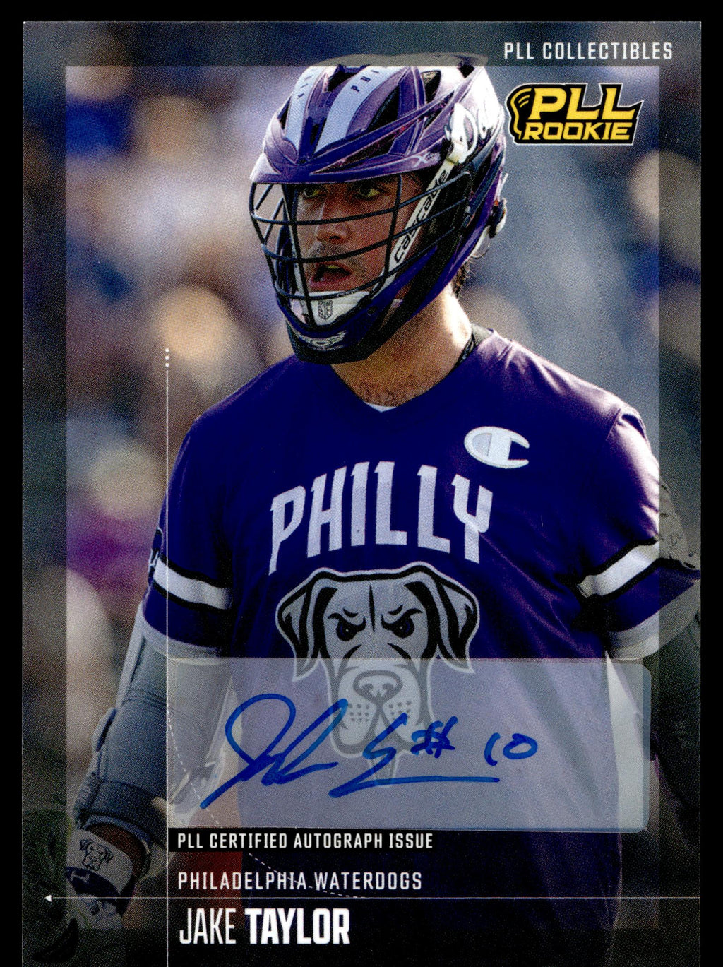Jake Taylor 2026 PLL Fieldside II Philadelphia Waterdogs Base Auto #34