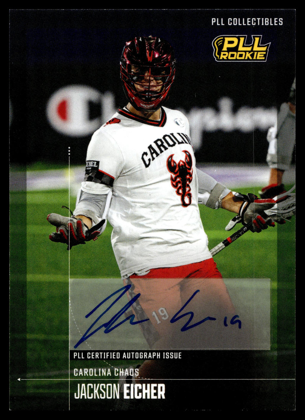 Jackson Eicher 2026 PLL Fieldside II Carolina Chaos Base Auto #47