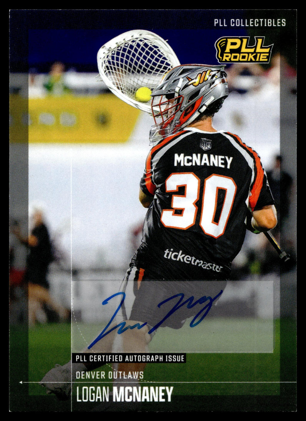 Jackson Eicher 2026 PLL Fieldside II Denver Outlaws Base Auto #61