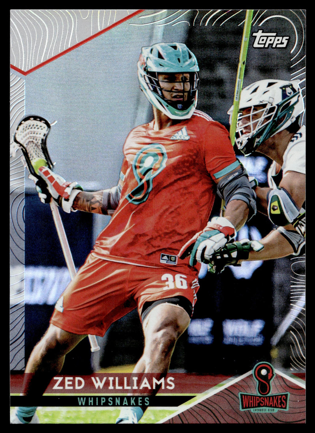 Zed Williams 2022 Topps PLL Whipsnakes Rainbow Foil #82