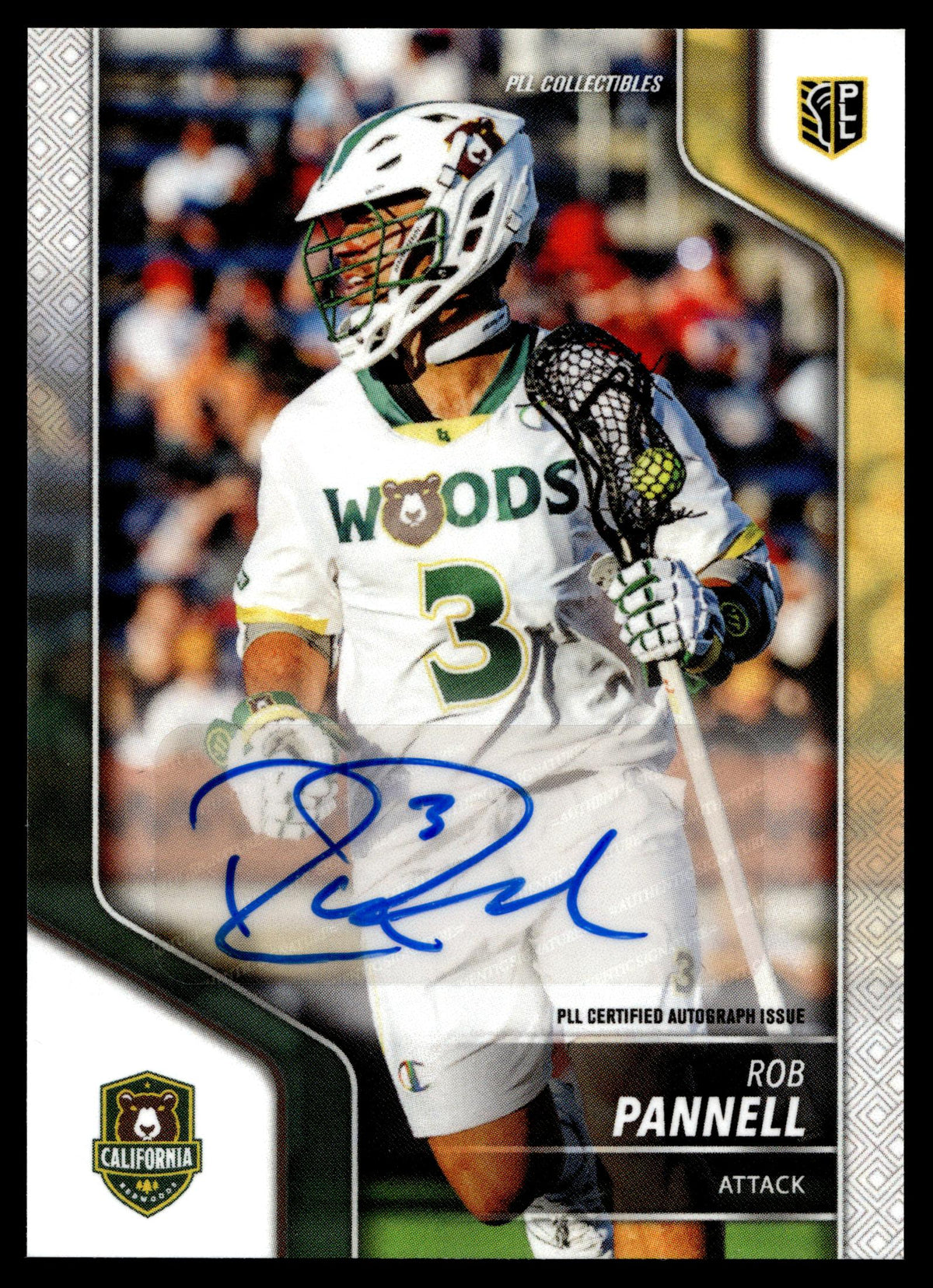 Rob Pannell 2024 PLL Release California Redwoods Base Auto #111