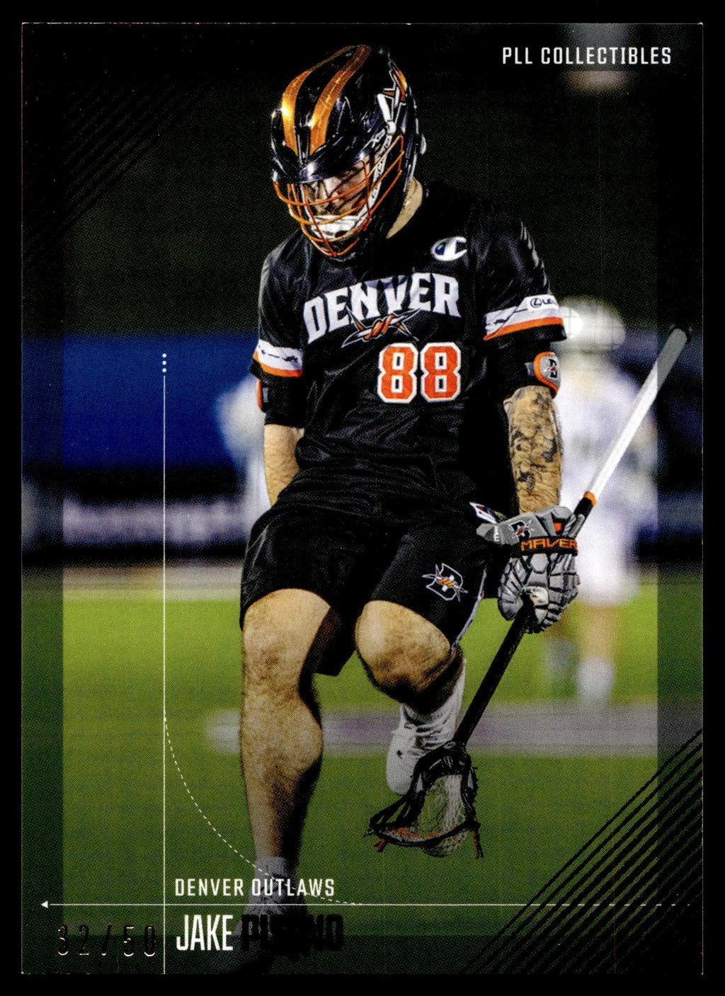 Jake Piseno 2026 PLL Fieldside II Denver Outlaws Orange 32/50 #09