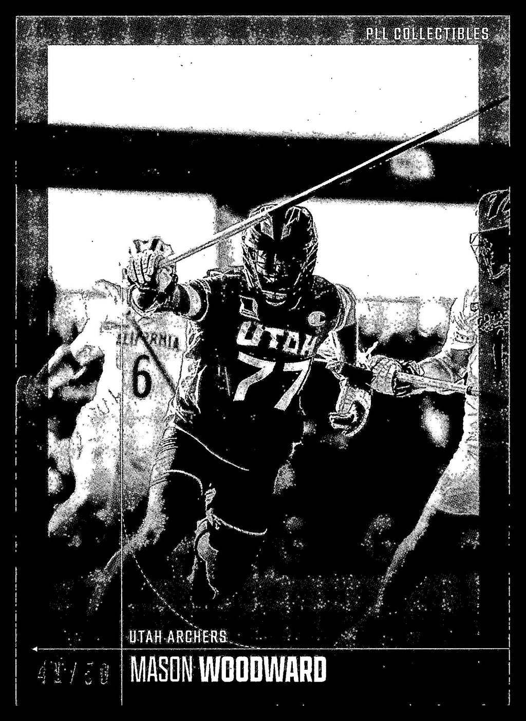 Mason Woodward 2026 PLL Fieldside II Utah Archers B & W 41/50 #60