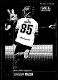 Christian Mazur 2026 PLL Fieldside II Maryland Whipsnakes B & W 29/50 #78