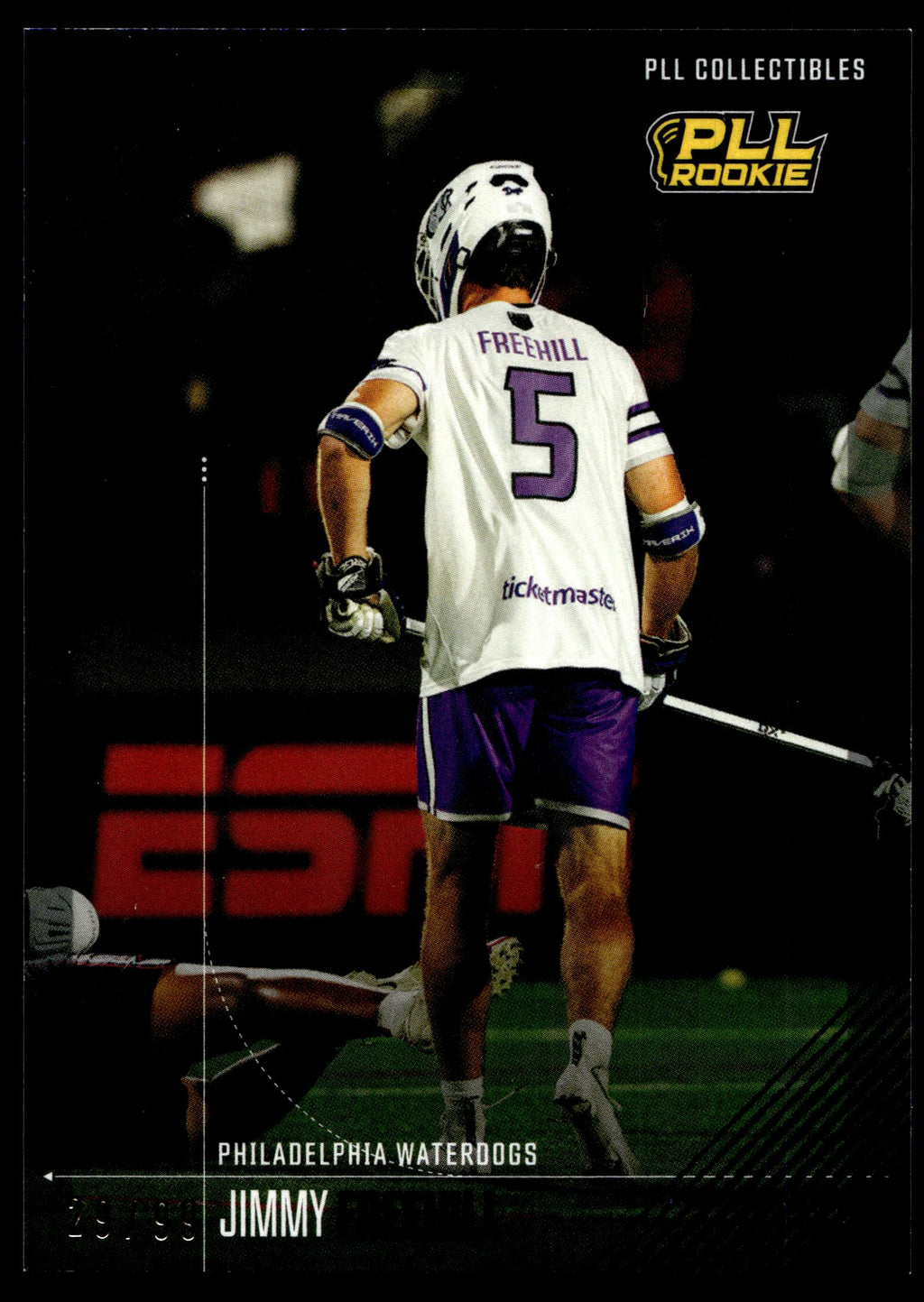 Jimmy Freehill 2026 PLL Fieldside II Philadelphia Waterdogs Blue 29/99 #31