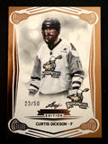 Curtis Dickson 2025 Leaf NLL Inaugural Calgary Roughnecks Rose Gold 23/50 #27