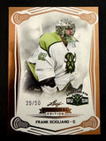 Frank Scigliano 2025 Leaf NLL Inaugural Saskatchewan Rush Rose Gold 39/50 #37