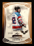 Liam Patten 2025 Leaf NLL Inaugural Philadelphia Wings Rose Gold 27/50 #60