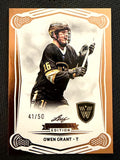 Owen Grant 2025 Leaf NLL Inaugural Vancouver Warriors Rose Gold 41/50 #71