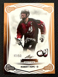 Robert Hope 2025 Leaf NLL Inaugural Colorado Mammoth Rose Gold 17/50 #77
