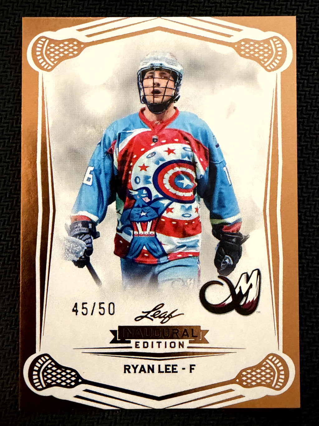 Ryan Lee 2025 Leaf NLL Inaugural Colorado Mammoth Rose Gold 45/50 #81
