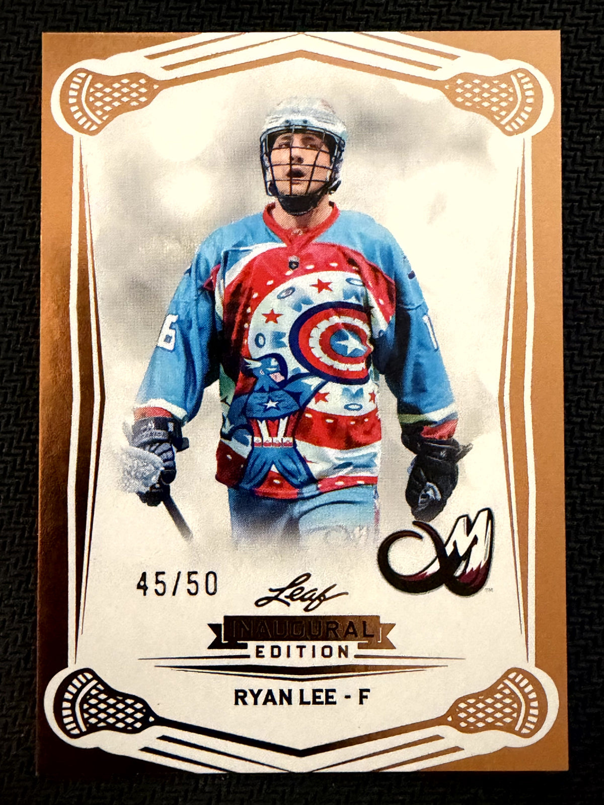 Ryan Lee 2025 Leaf NLL Inaugural Colorado Mammoth Rose Gold 45/50 #81