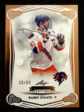 Randy Staats 2025 Leaf NLL Inaugural Halifax Thunderbirds Rose Gold 26/50 #72