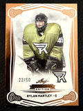 Rylan Hartley 2025 Leaf NLL Inaugural Rochester Nighthawks Rose Gold 22/50 #84