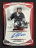Jack Hannah 2025 Leaf NLL Inaugural Las Vegas Desert Dogs Red Auto 10/20 #BA-JH1