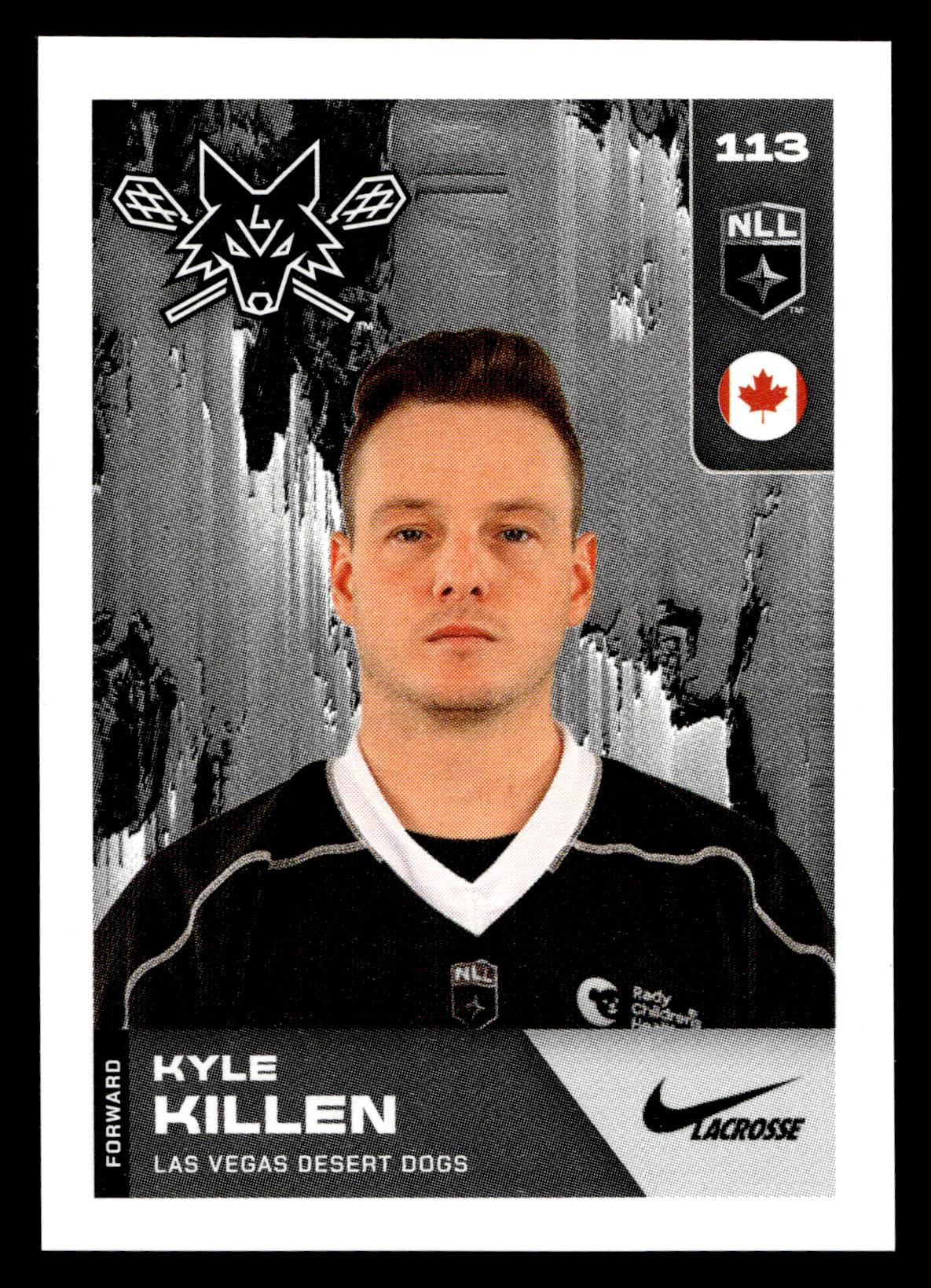 Kyle Killen 2025 TFL NLL Stickers Las Vegas Desert Dogs #113