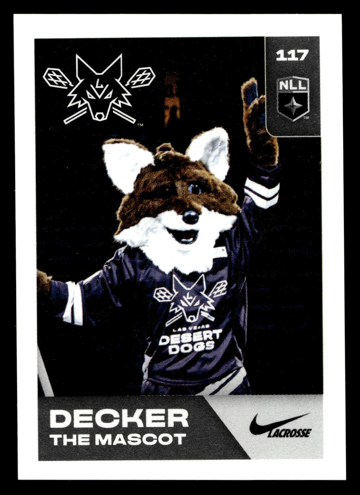 Decker the Mascot 2025 TFL NLL Stickers Las Vegas Desert Dogs #117