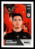 Jacob Dunbar 2025 TFL NLL Stickers Ottawa Black Bears #142