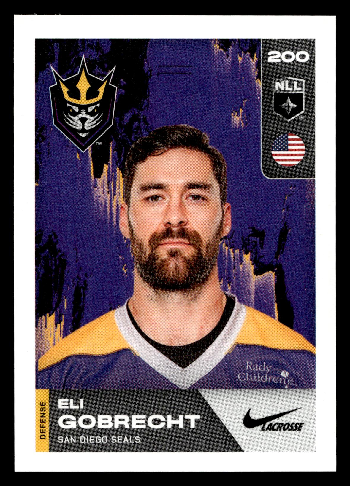 Eli Gobrecht 2025 TFL NLL Stickers San Diego Seals #200