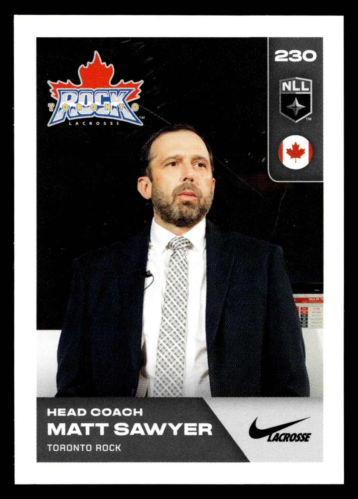 Matt Sawyer 2025 TFL NLL Stickers Toronto Rock #230