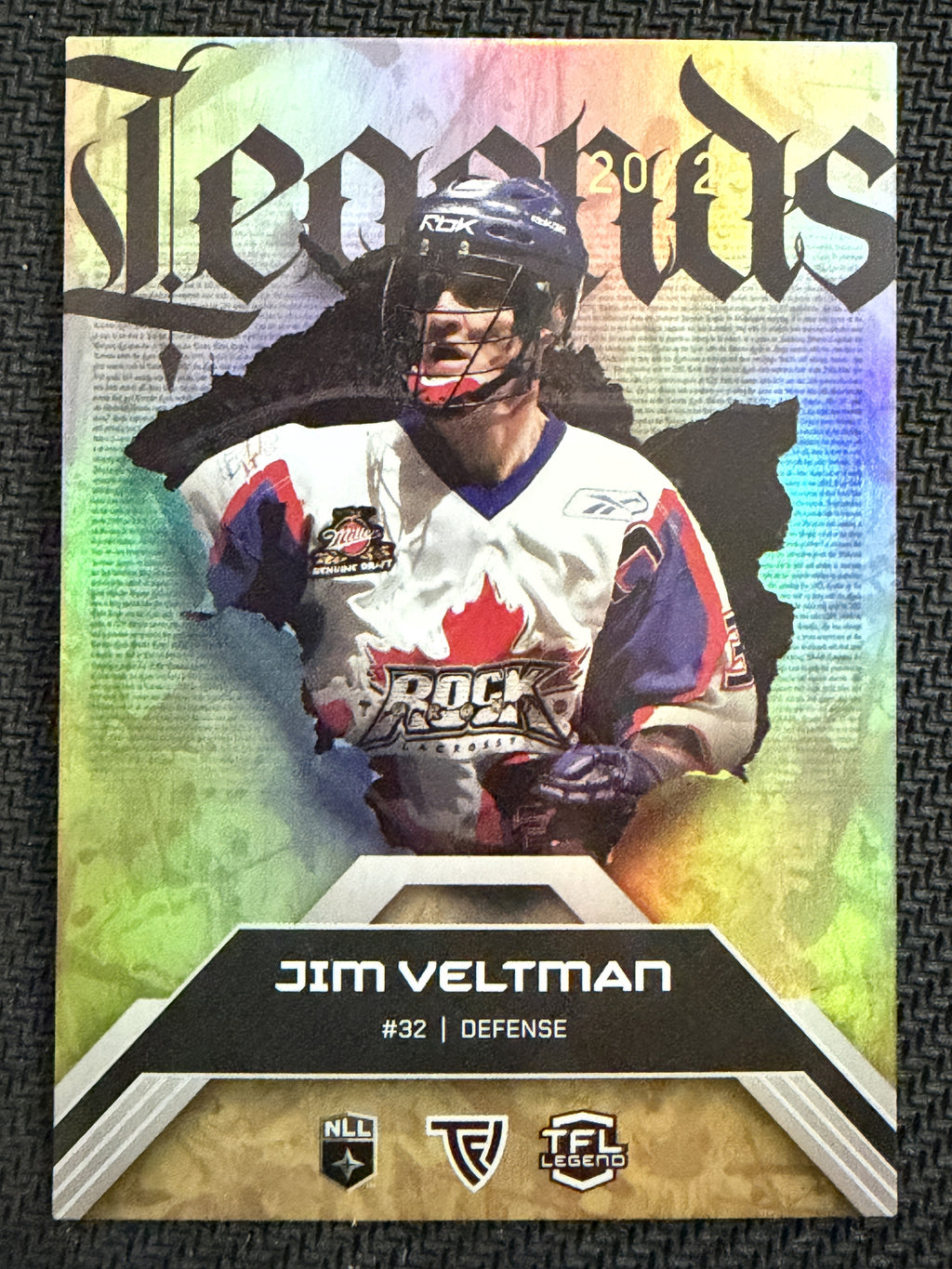 Jim Veltman 2026 TFL NLL Elite Toronto Rock Legends 20/25 #E66