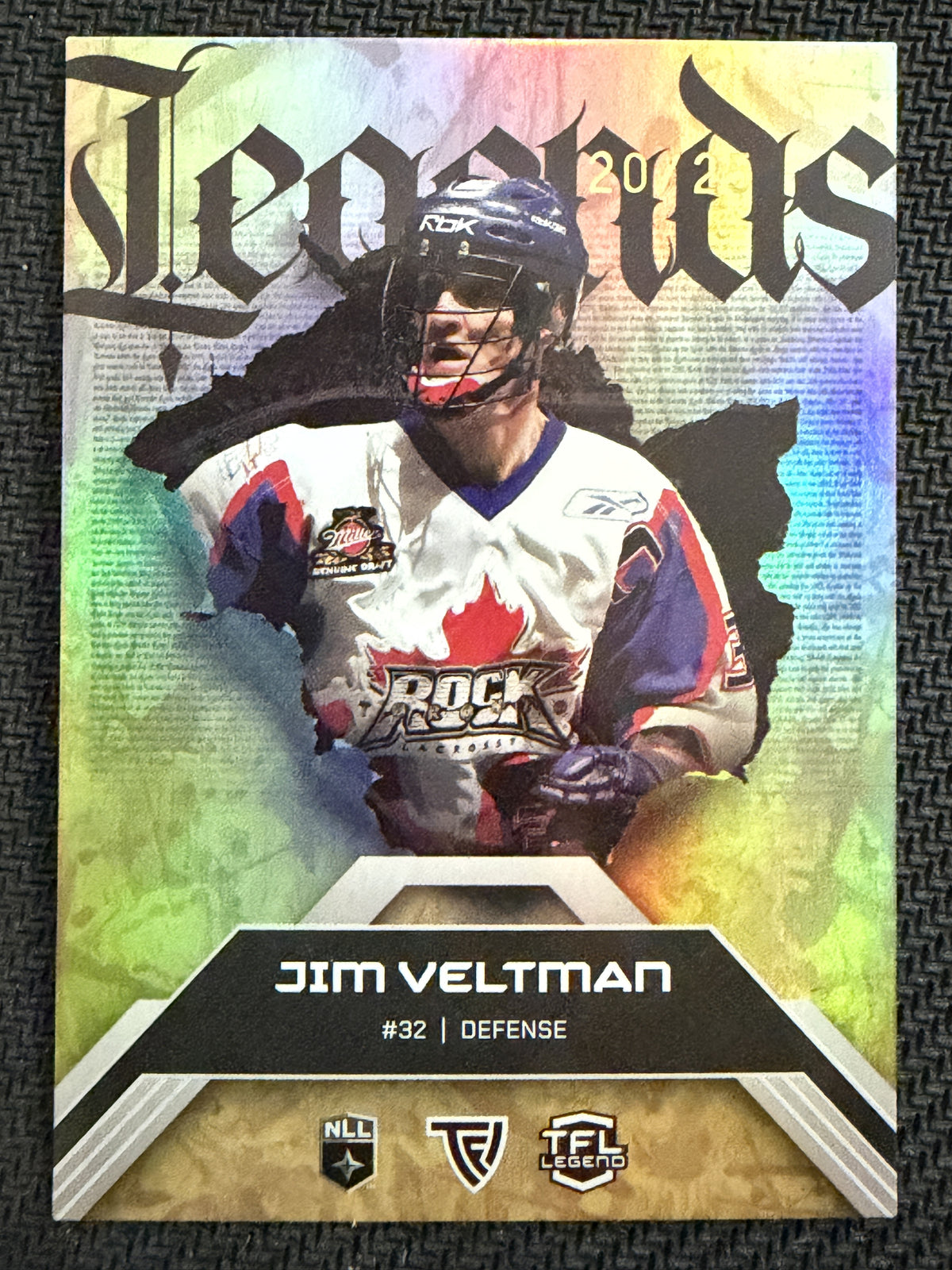 Jim Veltman 2026 TFL NLL Elite Toronto Rock Legends 20/25 #E66