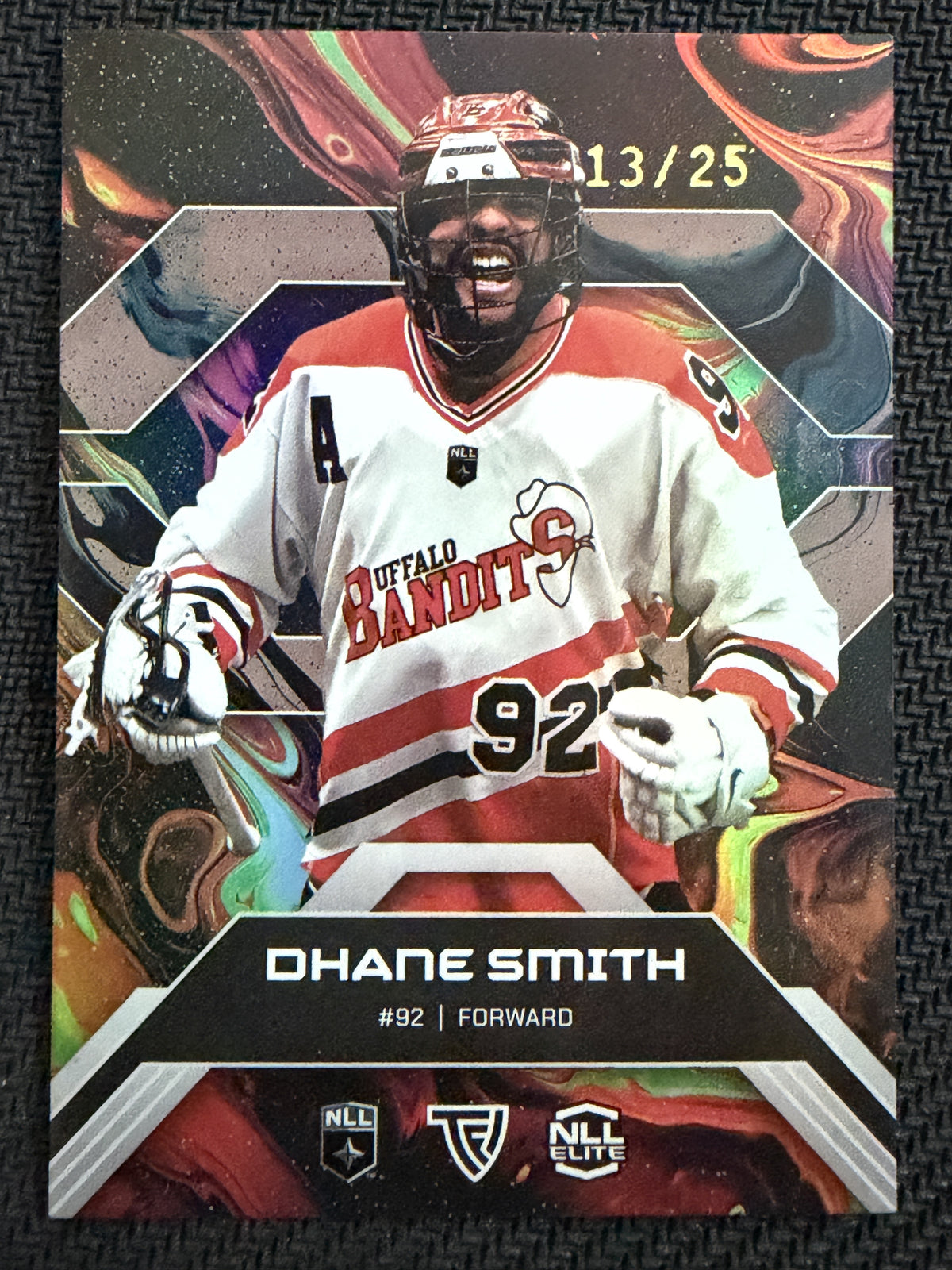 Dhane Smith 2026 TFL NLL Elite Buffalo Bandits Haze 13/25 #E3