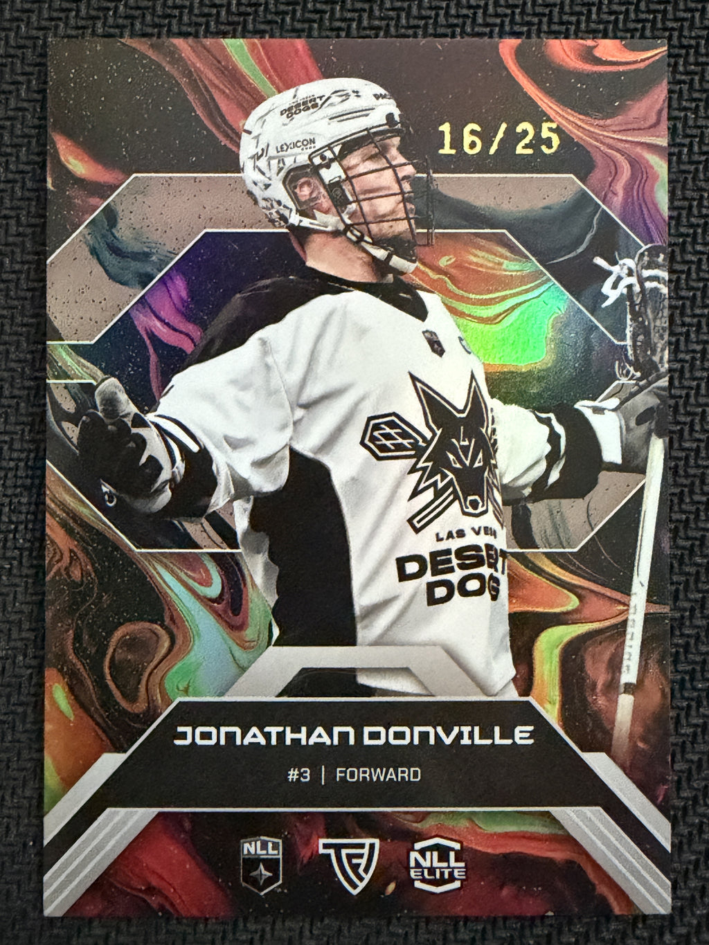 Jonathan Donville 2026 TFL NLL Elite Las Vegas Desert Dogs Haze 16/25 #E20