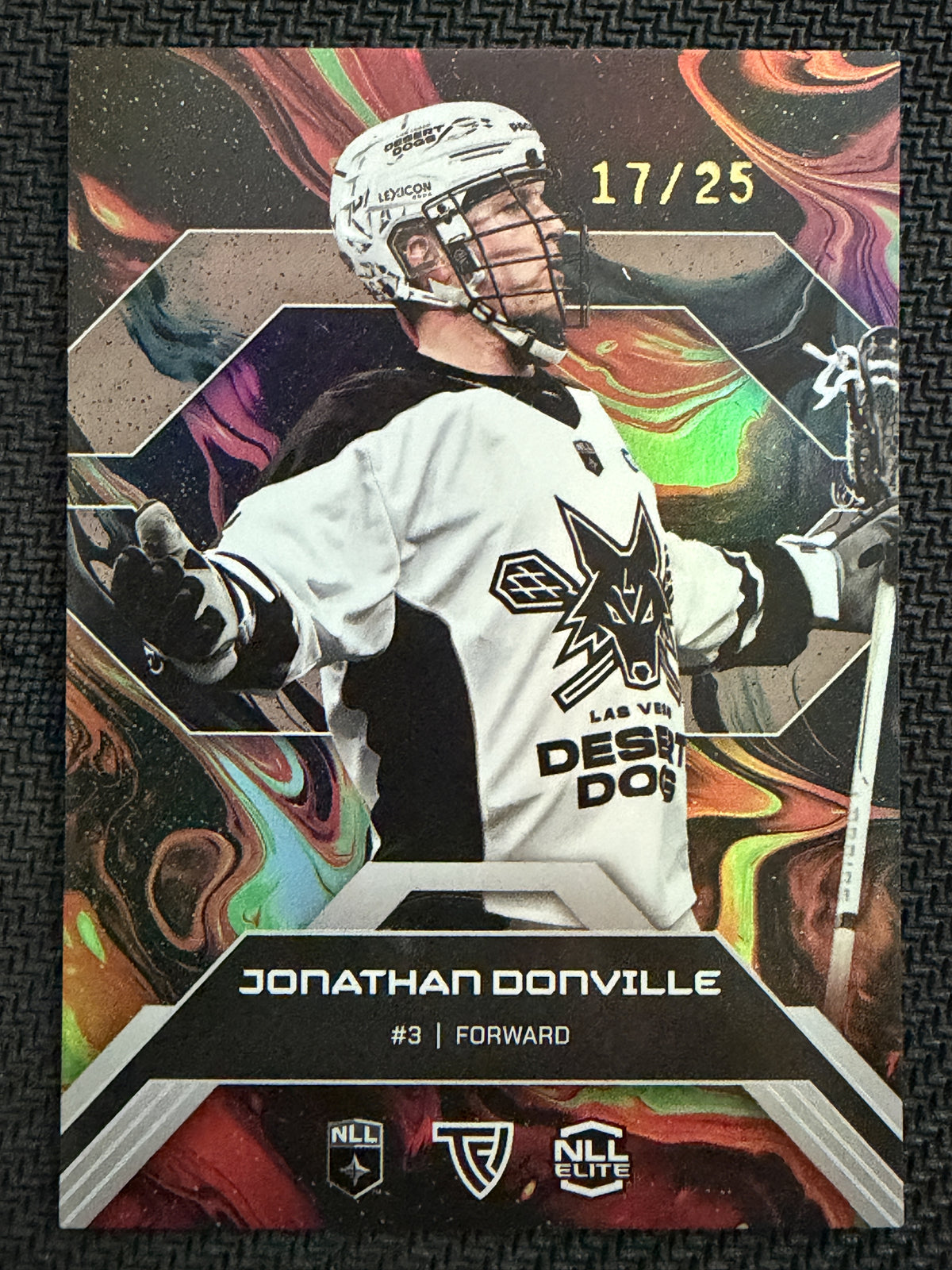 Jonathan Donville 2026 TFL NLL Elite Las Vegas Desert Dogs Haze 17/25 #E20