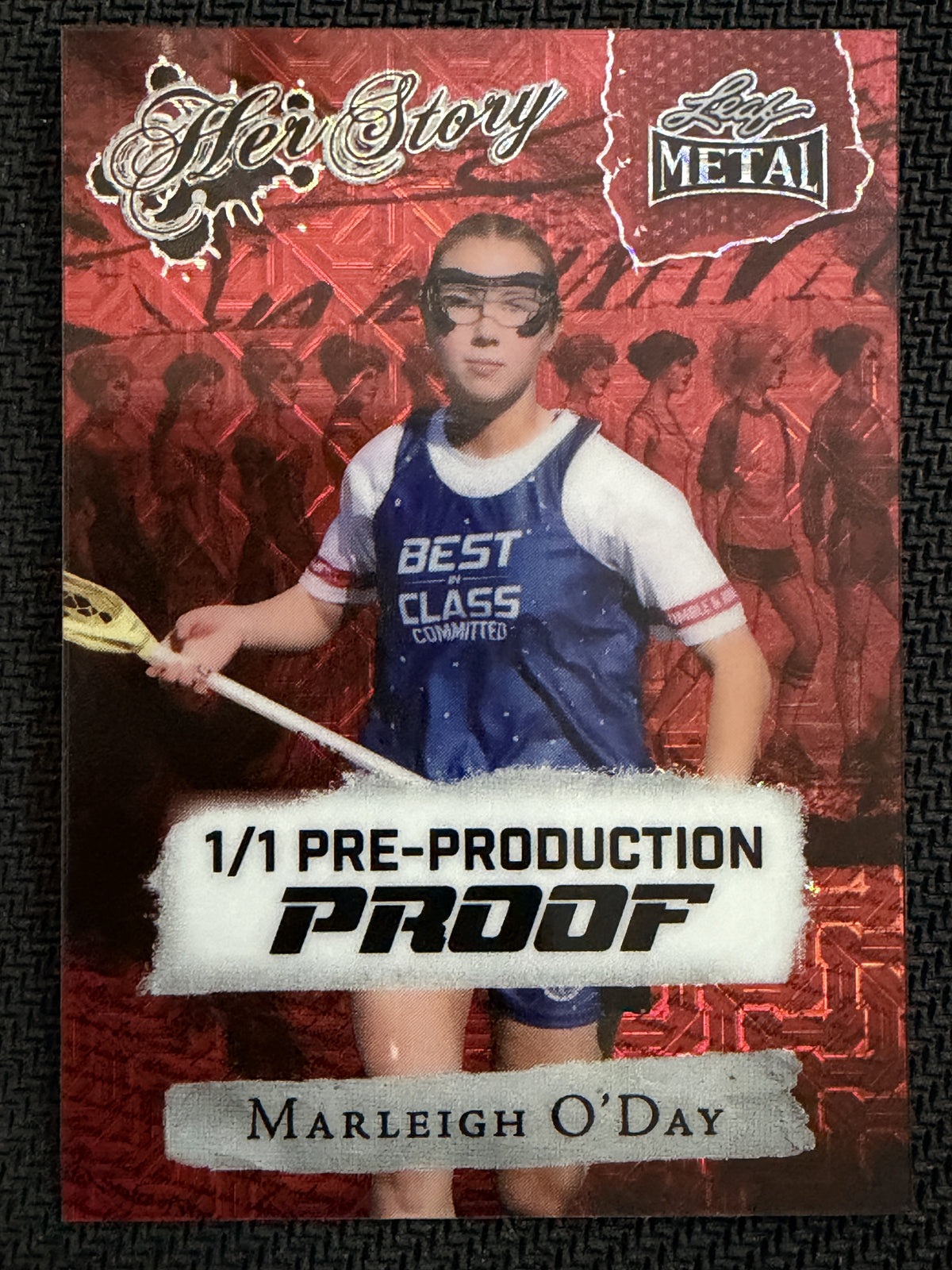 Marleigh O'Day 2026 Leaf Metal WOS Clemson Tigers Her Story 1/1 #SGG-MOD