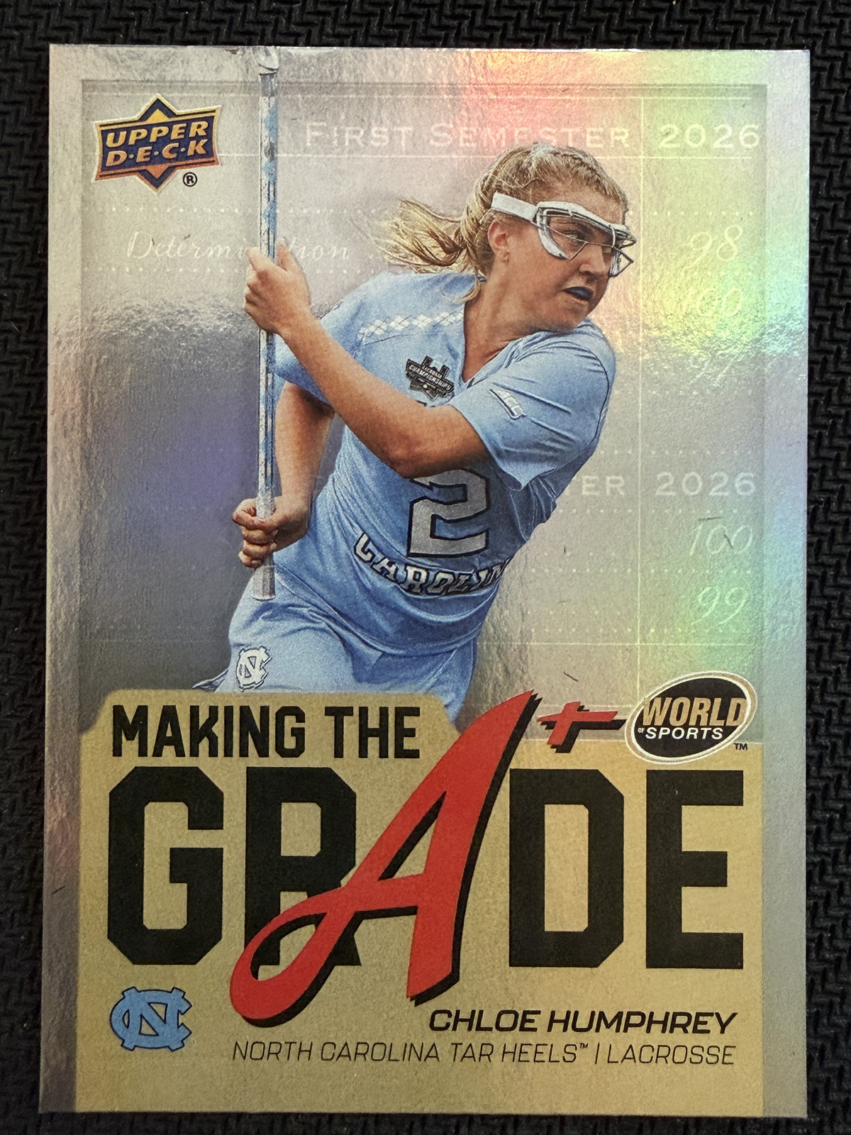 Chloe Humphrey 2026 Upper Deck WOS 2 North Carolina Making the Grade #MTG-CH