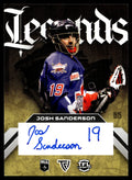 Josh Sanderson 2026 TFL Sports NLL Elite Toronto Rock Legends Auto #LA-9