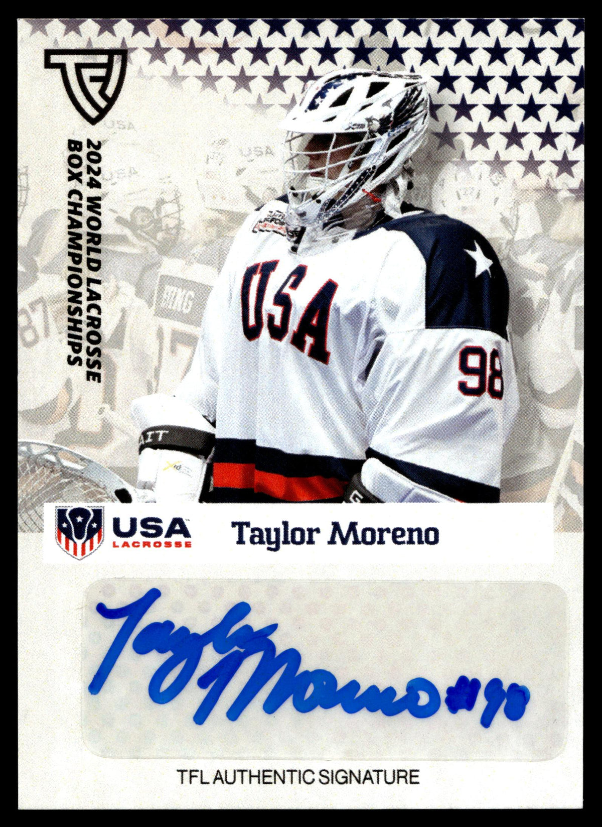 Taylor Moreno 2024 TFLWBLC Team USA Base Auto #