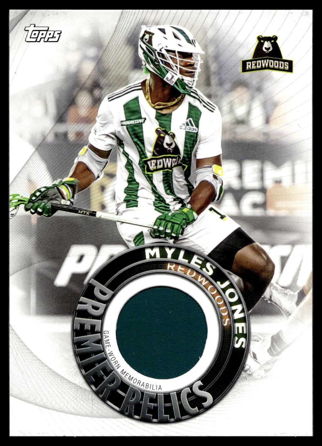 Myles Jones 2022 Topps PLL Redwoods Premier Relics #PR-MJ