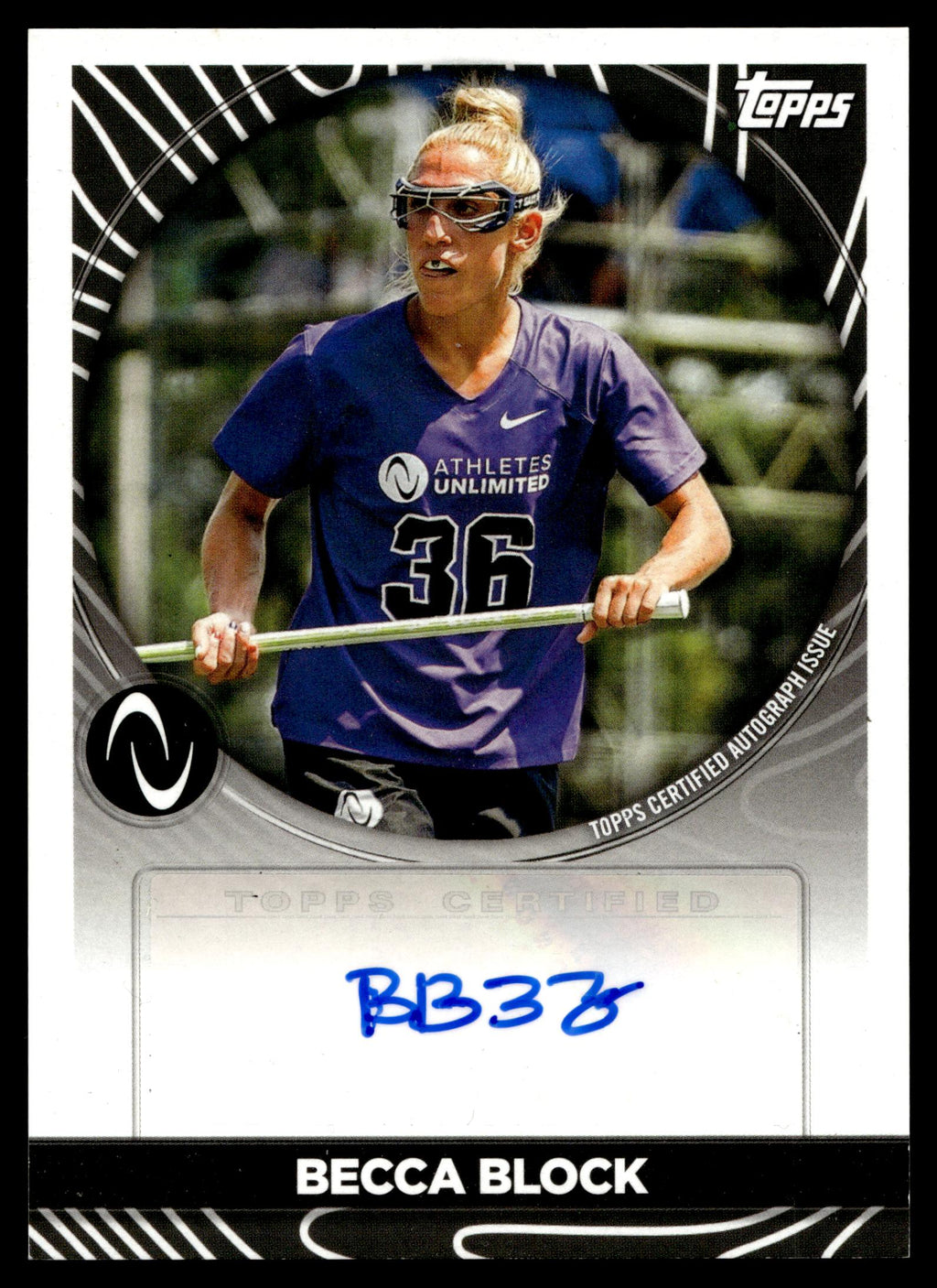 Becca Block 2022 Topps Athletes Unlimited Base Auto #AUA-BB