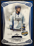 Lyle Thompson 2025 Leaf NLL Inaugural Georgia Swarm Blue 12/15 #61