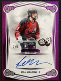 Will Malcom 2025 Leaf NLL Inaugural Colorado Mammoth Purple 2/9 #BA-WMI