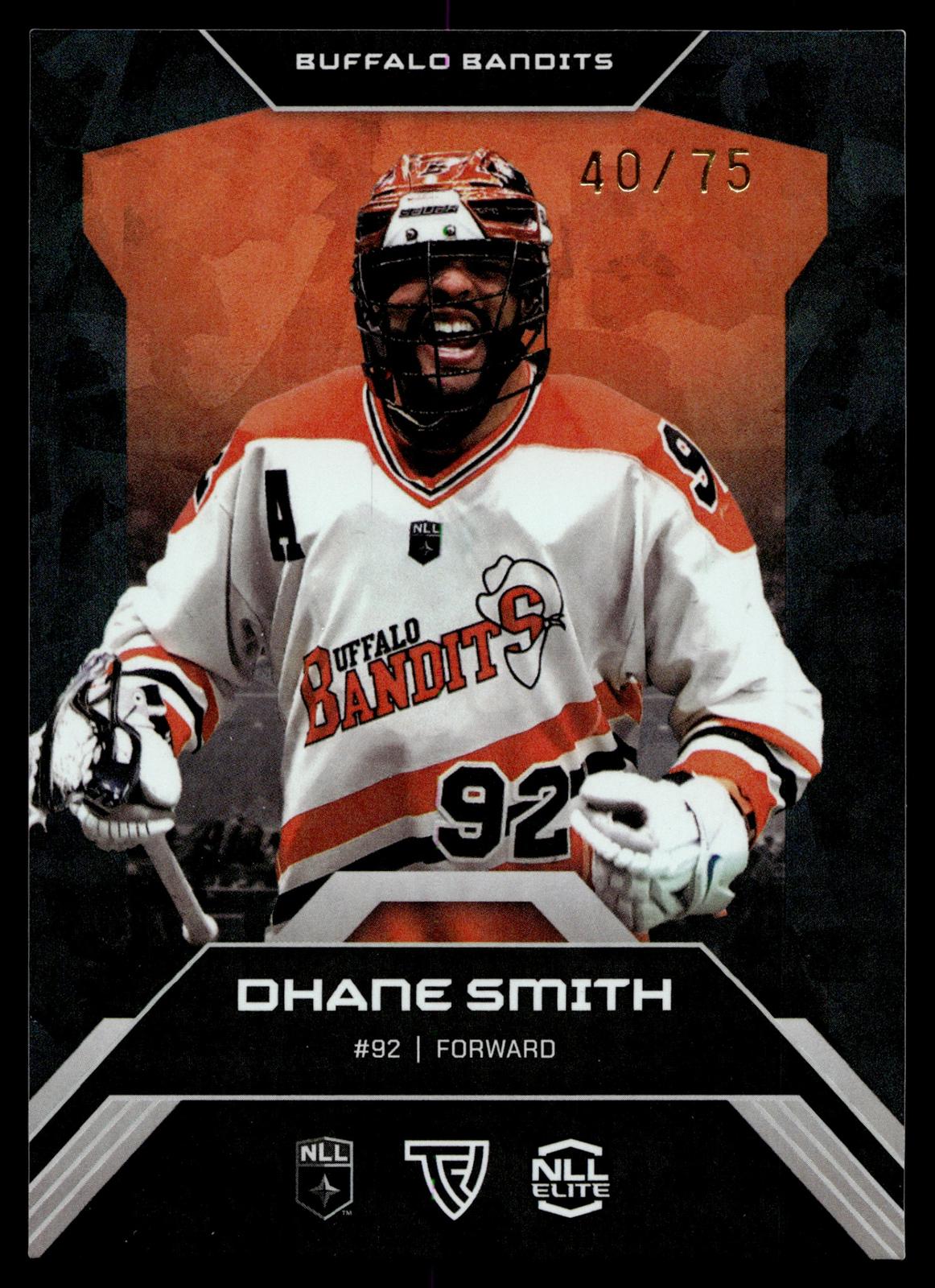 Dhane Smith 2026 TFL NLL Elite Buffalo Bandits Home Floor 40/75 #E3