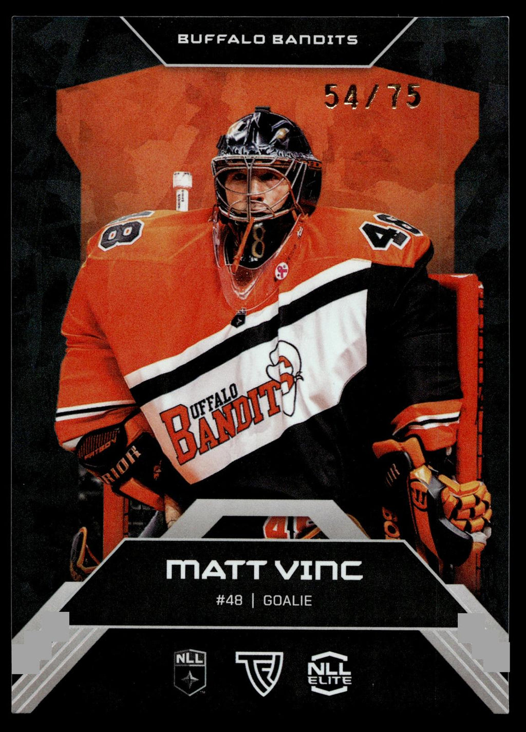 Matt Vinc 2026 TFL NLL Elite Buffalo Bandits Home Floor 54/75 #E26