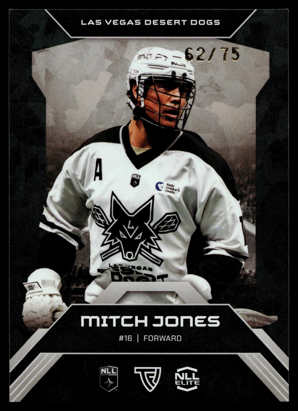 Mitch Jones 2026 TFL NLL Elite Las Vegas Desert Dogs Home Floor 62/75 #E17