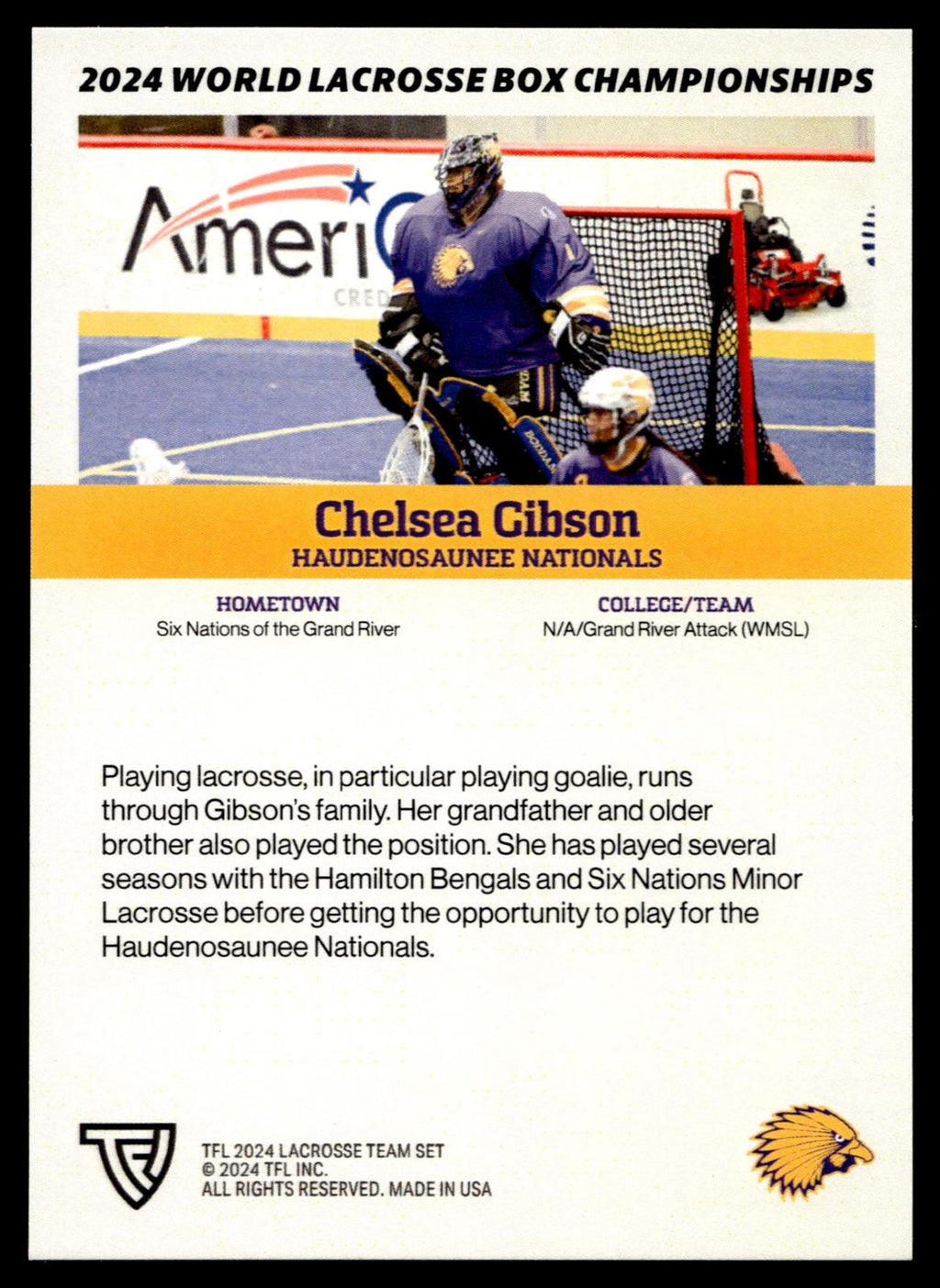 Chelsea Gibson 2024 TFL WBLC Team Haudenosaunee Team Haudenosaunee Tie Dye #
