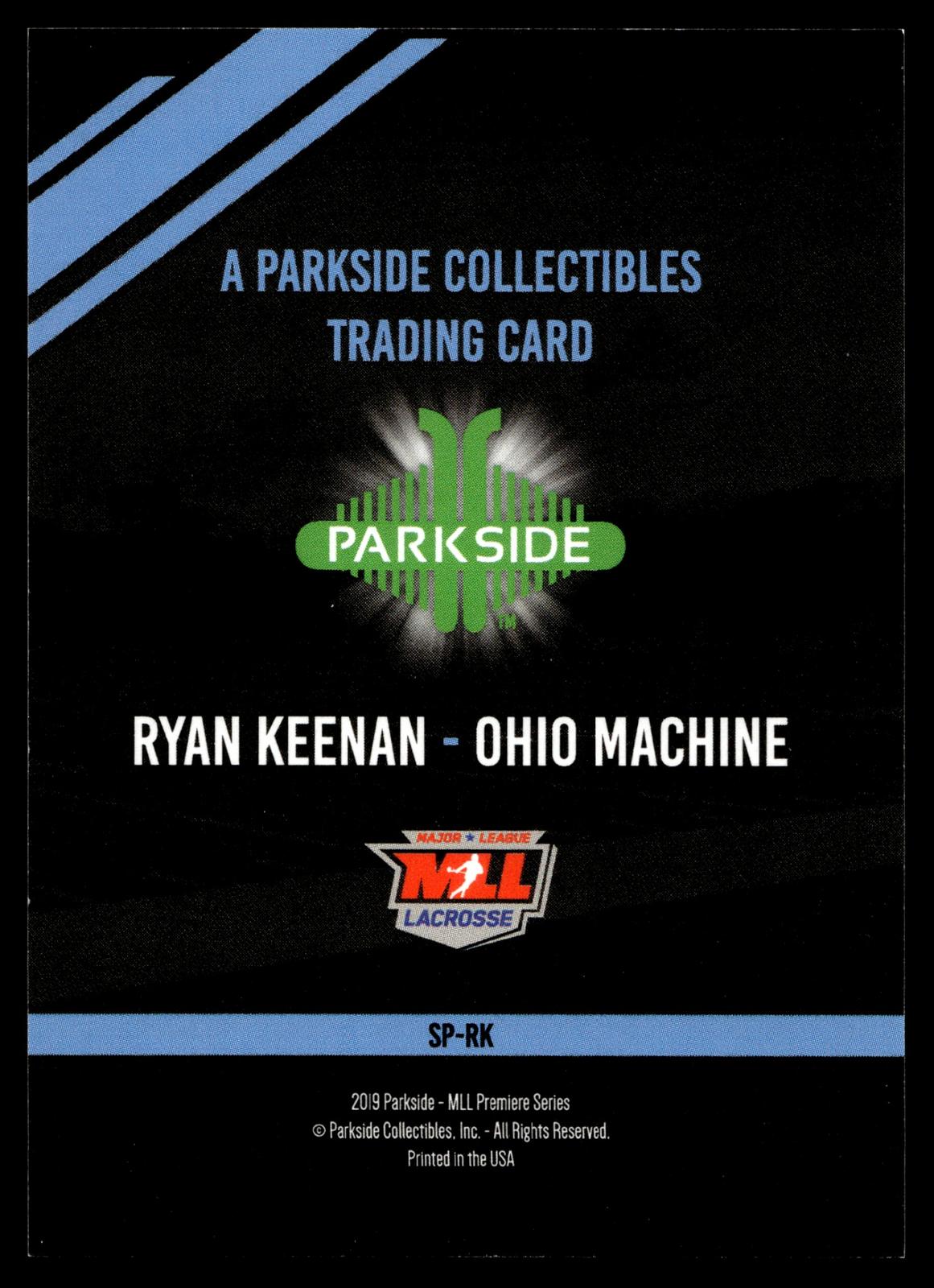 Ryan Keenan 2019 MLL Premier Series Ohio Machine Image Variation #/375 #SP-RK