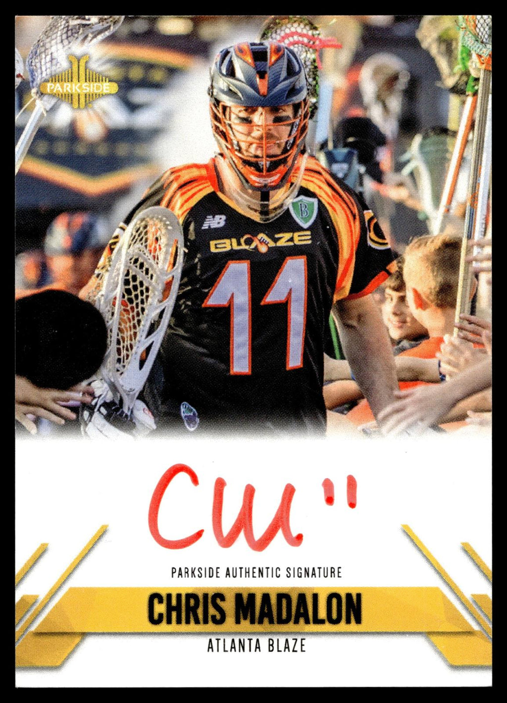 Chris Madalon 2019 MLL Premier Series Atlanta Blaze Signature Series #SS-CM
