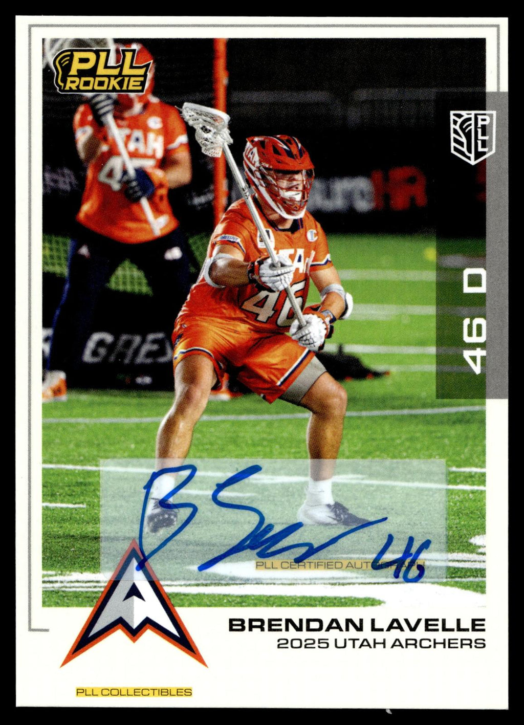 Brendan Lavelle 2025 PLL Flagship Utah Archers Base Auto #28