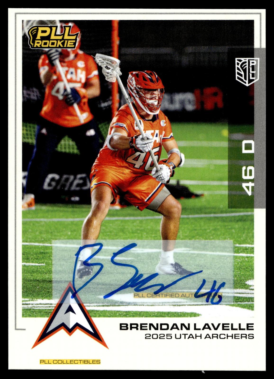 Brendan Lavelle 2025 PLL Flagship Utah Archers Base Auto #28