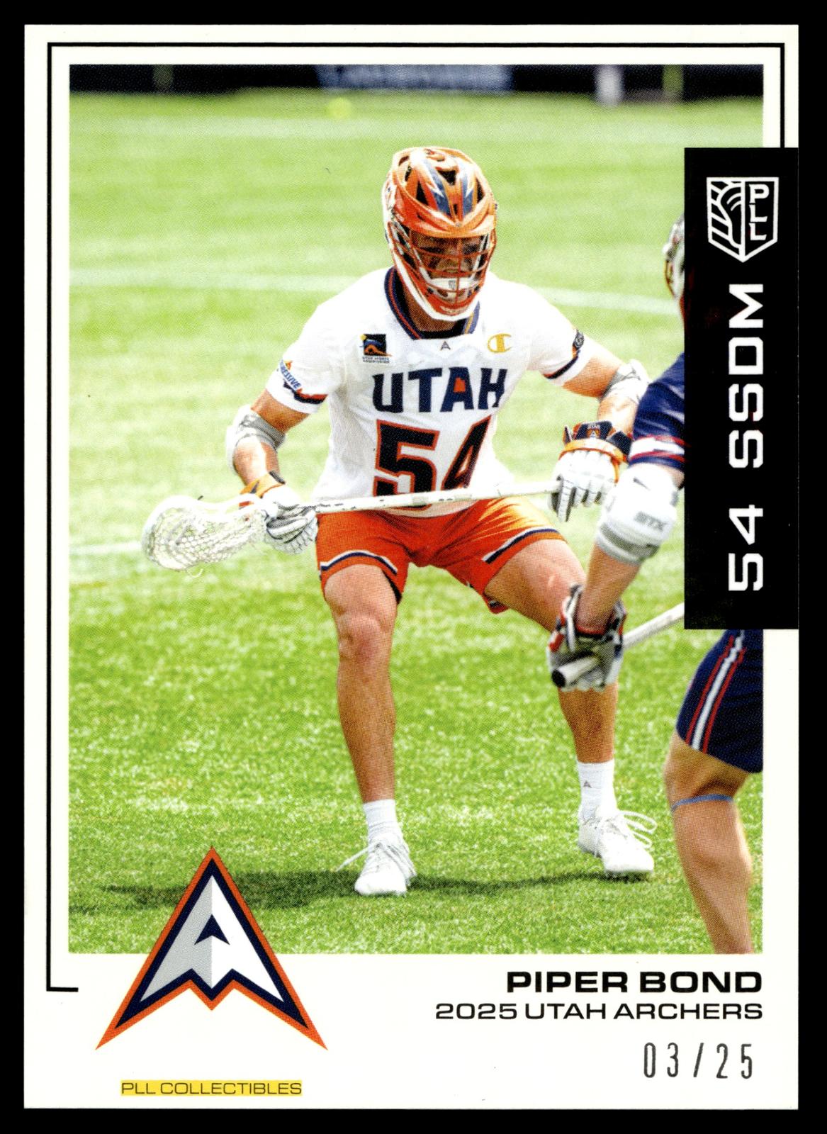 Piper Bond 2025 PLL Flagship Utah Archers Black 03/25 #60