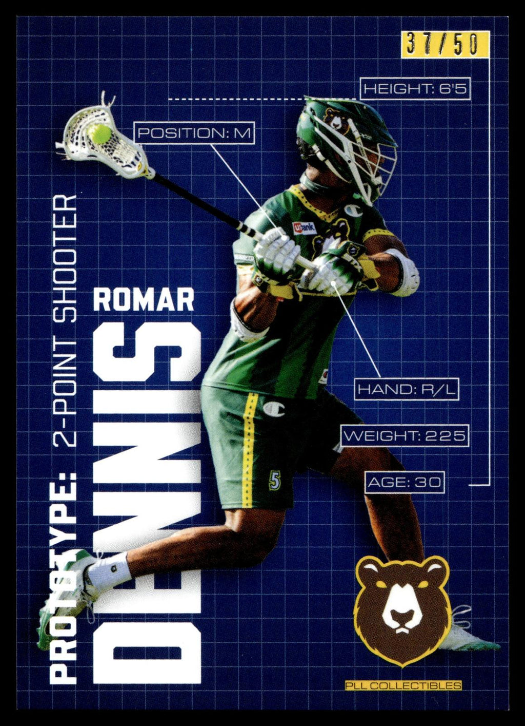Romar Dennis 2025 PLL Flagship California Redwoods Prototypes 37/50 #149