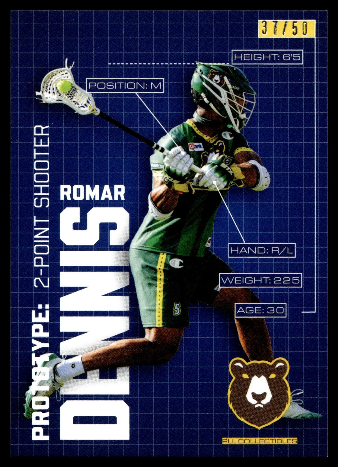 Romar Dennis 2025 PLL Flagship California Redwoods Prototypes 37/50 #149