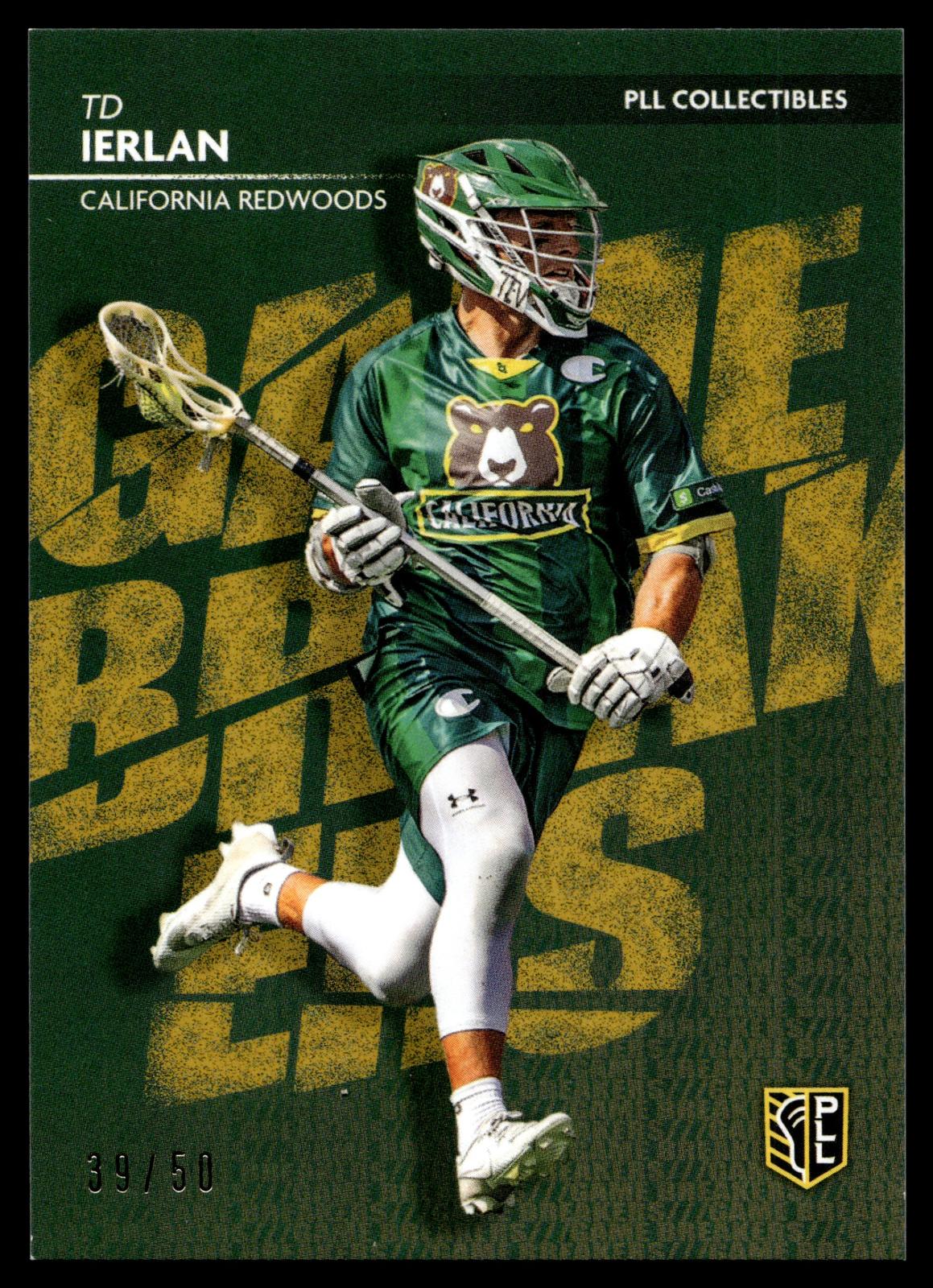 TD Ierlan 2025 PLL Fieldside California Redwoods Game Breakers 39/50 #GB-6